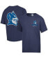 Фото #1 товара Men's Navy Distressed Duke Blue Devils Vintage-Like Logo T-Shirt