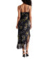 Фото #2 товара Women's Aida Printed Ruffled Asymmetric-Hem Dress