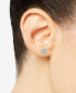 ფოტო #3 პროდუქტის Diamond Circle Stud Earrings (1/3 ct. t.w.) in Sterling Silver