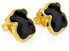 Фото #3 товара Silver teddy bear earrings with onyx 215433580