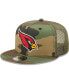 Фото #3 товара Men's Camo, Olive Arizona Cardinals Trucker 9FIFTY Snapback Hat