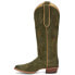 Фото #3 товара Justin Boots Clara Embroidered Round Toe Cowboy Womens Green Casual Boots VN446