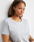 Фото #6 товара Women's Cotton Blend Short-Sleeve Sleep Tee XS-3X, Created for Macy's