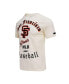 ფოტო #3 პროდუქტის Men's Cream San Francisco Giants Cooperstown Collection Old English T-shirt
