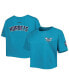 ფოტო #2 პროდუქტის Women's Teal Charlotte Hornets Classics Boxy T-shirt