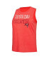 Women's Black, Red Distressed Tampa Bay Buccaneers Muscle Tank Top and Pants Lounge Set