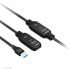 Фото #1 товара Club 3D USB 3.2 Gen1 Active Repeater Cable 15m/ 49.2 ft M/F 28AWG - 15 m - USB A - USB A - USB 3.2 Gen 1 (3.1 Gen 1) - Black