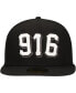 Фото #3 товара Men's Black Sacramento River Cats Authentic Collection 59FIFTY Fitted Hat