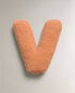 Letter v children’s cushion