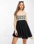 Фото #4 товара ASOS DESIGN crochet mini sundress in mono