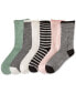 ფოტო #1 პროდუქტის Women's 6-Pk. Houndstooth Roll-Top Socks