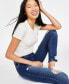 Фото #4 товара Juniors' High Rise Distressed Skinny Ankle Jeans