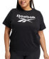 ფოტო #3 პროდუქტის Plus Size Short Sleeve Logo Graphic T-Shirt