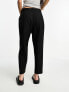 ASOS DESIGN Petite tailored tapered trouser in black