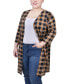 Plus Size 3/4 Sleeve Knit Cardigan