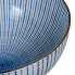 Salad Bowl 20 x 20 x 9,5 cm Porcelain Blue White