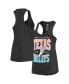 ფოტო #2 პროდუქტის Women's Black Texas Longhorns Relays Showtime Racerback Tank Top