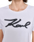 ფოტო #4 პროდუქტის Women's Script Logo Graphic T-Shirt