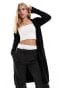 Фото #4 товара Vila longline cardigan in black