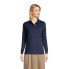 ფოტო #8 პროდუქტის Women's School Uniform Long Sleeve Interlock Polo Shirt