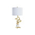 Фото #1 товара Настольная лампа DKD Home Decor Белый Позолоченный Смола Стеклянный 50 W 220 V 38 x 38 x 75 cm