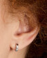 ფოტო #4 პროდუქტის Meant To Be Diamond Accent Huggie Earrings