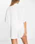 Esmee Exclusive button up beach playsuit in white weiß, 36 - фото #4