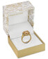 Gold-Plate Cubic Zirconia Split Halo Ring, Created for Macy's