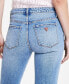 Фото #5 товара Women's Embellished-Chain Straight-Leg Denim Jeans