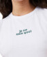 ფოტო #3 პროდუქტის Women's Crop Fit Graphic T-shirt
