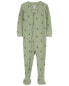 Фото #1 товара Toddler 1-Piece Palm Tree Thermal Footie Pajamas 5T