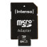 Intenso 64GB MicroSDHC - 64 GB - MicroSDXC - Class 10 - 25 MB/s - Shock resistant - Temperature proof - Waterproof - X-ray proof - Black
