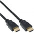 Фото #1 товара InLine HDMI cable - High Speed HDMI Cable - M/M - black - golden contacts - 0.5m