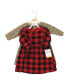 ფოტო #3 პროდუქტის Toddler Girls Hudson Cotton Dresses, Buffalo Plaid Leopard