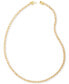 Rhodium-Plated Cubic Zirconia Tennis Necklace, 16" + 1" extender