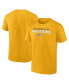 Фото #1 товара Men's Gold Nashville Predators Barnburner T-shirt