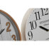 Фото #4 товара Настенное часы Home ESPRIT Белый Стеклянный Деревянный MDF 32 x 4,5 x 32 cm (2 штук)