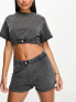 Calvin Klein authentic short co-ord in charcoal