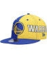 Фото #1 товара Men's Royal, Gold Golden State Warriors Team Split 9Fifty Snapback Hat