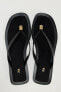 Embellished flat slider sandals