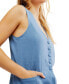 Фото #4 товара Women's Millie Scoop-Neck Button-Up Vest