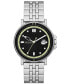 ფოტო #1 პროდუქტის Men's Signatur Sport Three Hand Date Silver-Tone Stainless Steel Watch 40mm