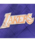 Men's Los Angeles Lakers Purple Hardwood Classics 75th Anniversary Authentic Warmup Full-Snap Jacket