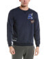 Фото #1 товара Armani Exchange Patch Crewneck Sweatshirt Men's Blue Xxl