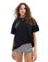 Фото #1 товара Monki oversized t-shirt in black