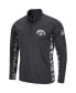 Men's Charcoal Iowa Hawkeyes OHT Military-Inspired Appreciation Digi Camo Quarter-Zip Jacket
