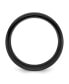 Stainless Steel Black IP-plated Brushed Band Ring