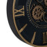 Настенное часы Чёрный Позолоченный Стеклянный Железо 59 x 8,5 x 59 cm (3 штук)