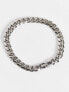 ASOS DESIGN waterproof stainless steel chain bracelet in silver tone