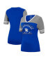 ფოტო #1 პროდუქტის Women's Royal, Heathered Gray Kentucky Wildcats There You Are V-Neck T-shirt